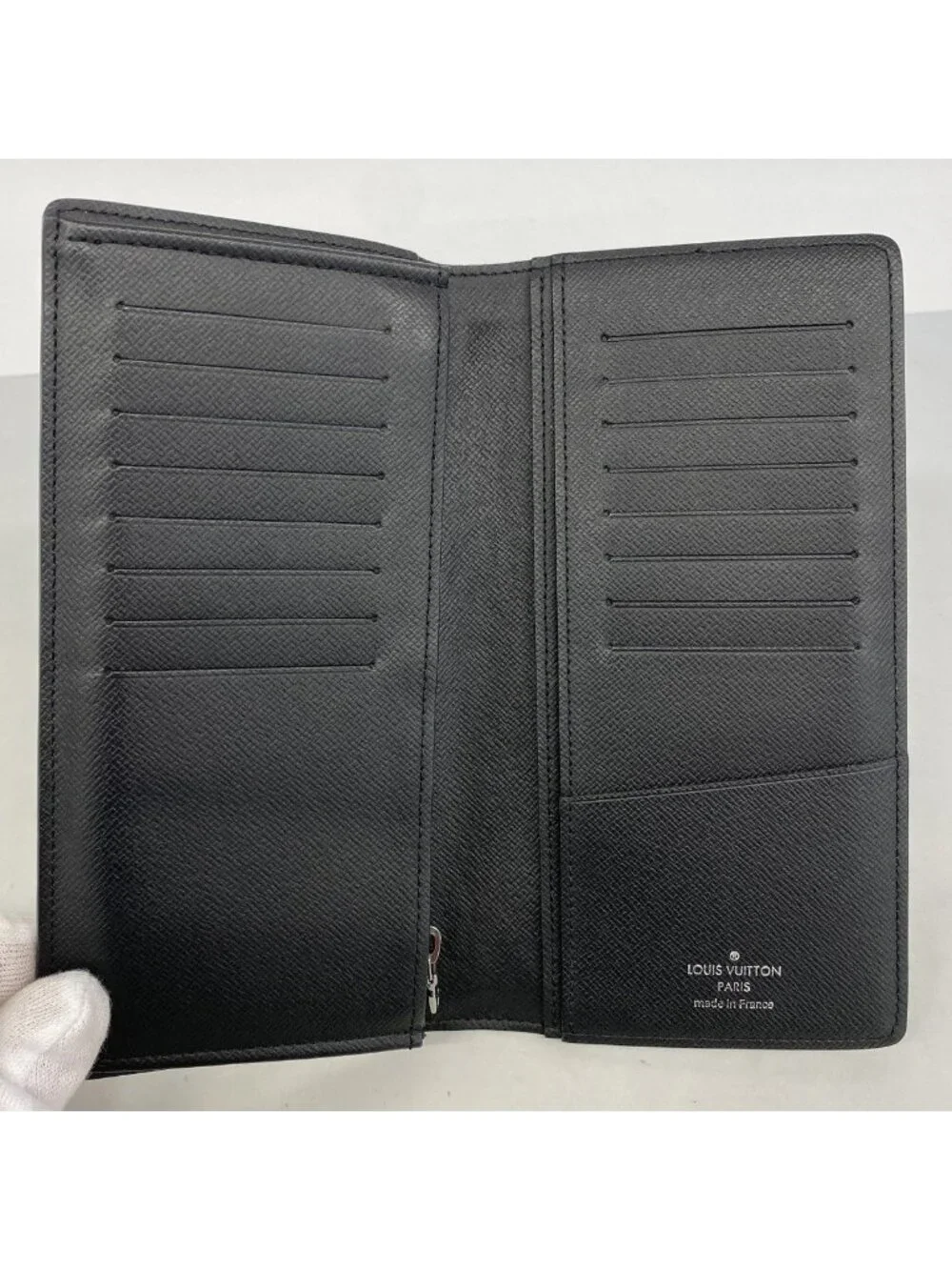 Louis Vuitton Wallet Monogram Eclipse Portefeuille Brazza Black